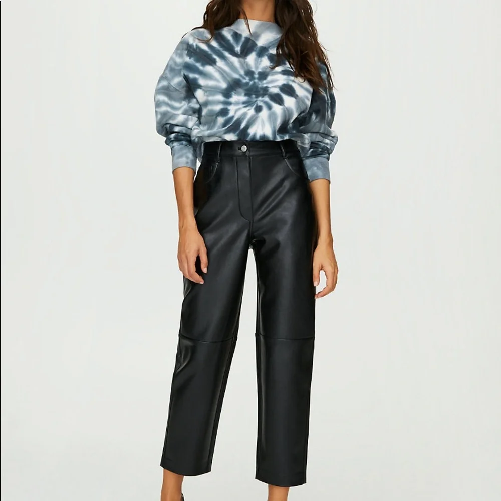 Aritzia Black High-Waisted Pants - Picture 1 of 8